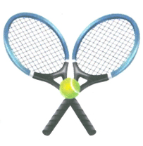Tennis rackets at Kilmington Tennis Club